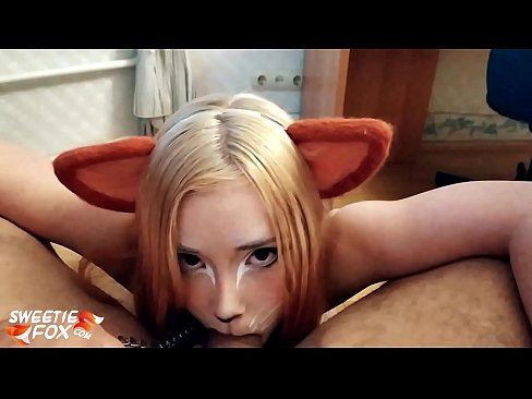 ❤️ Кицунэ заглотить хуй и сперма в рот ☑ Видео траха на нашем сайте teatroporno.ru ️